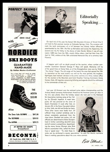 Scarponi sci italiani 1955 - sci,
