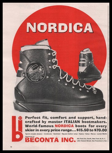 1962 nordica beconta - nordica, scarponi